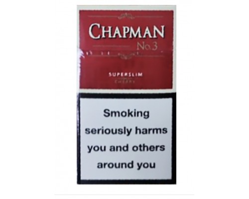 Сигареты Chapman №3 Superslims Cherry (Чапман Суперслимс Вишня)